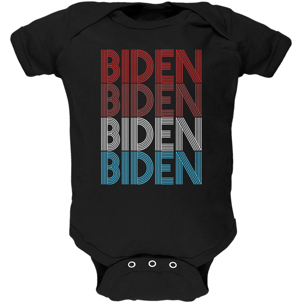 Election 2020 Joe President Biden Vintage Style Soft Baby One Piece Baby One Piece Old Glory 0-3M Black