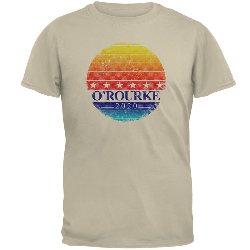 Election 2020 Beto O'Rourke Retro Texas Sunrise Mens T Shirt Men's T-Shirts Old Glory 2XL Sand
