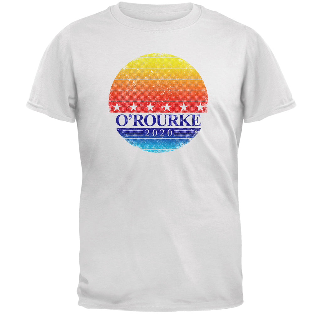 Election 2020 Beto O'Rourke Retro Texas Sunrise Mens T Shirt Men's T-Shirts Old Glory 2XL White