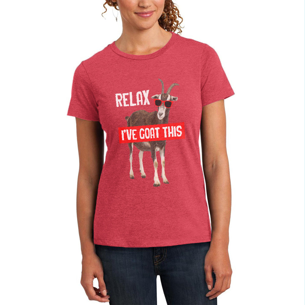 Relax I've Goat Got This Womens Soft Heather T Shirt Women's T-Shirts Old Glory 2XL Watermelon
