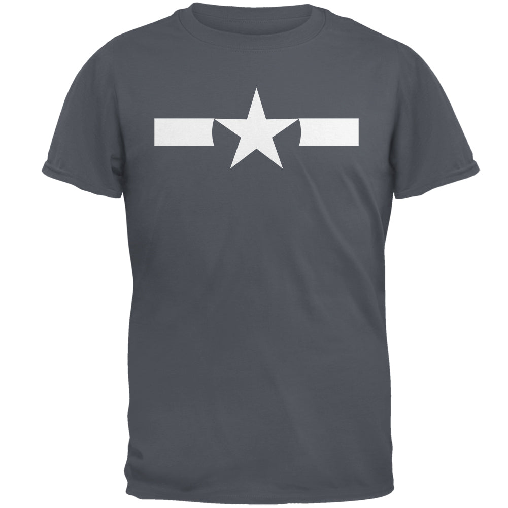WWII Army Air Force Navy Insignia Mens T Shirt Men's T-Shirts global 2XL Charcoal