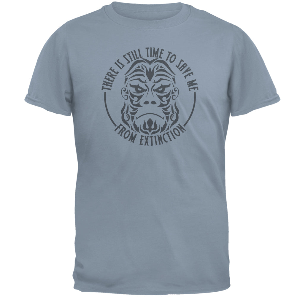 Still Time Endangered Gorilla Mens T Shirt Men's T-Shirts Old Glory 2XL Stone Blue