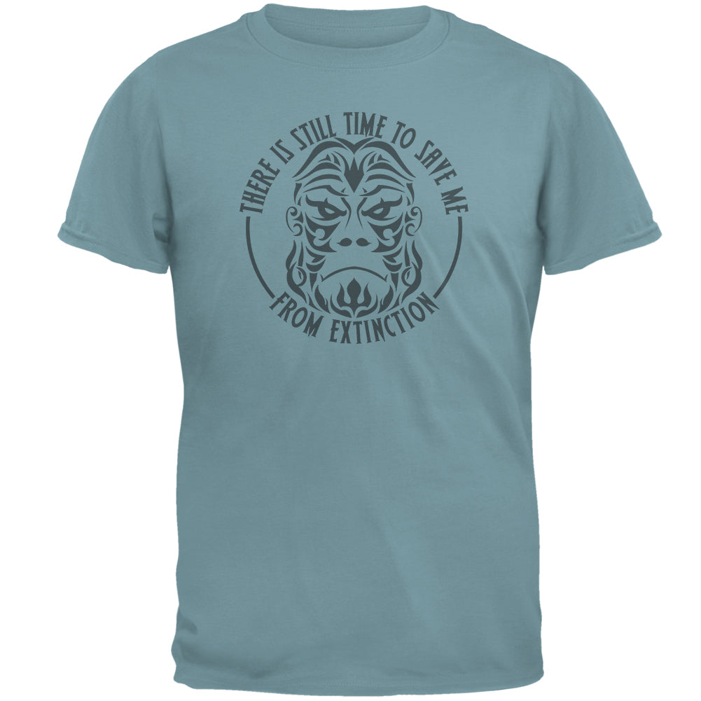 Still Time Endangered Gorilla Mens T Shirt Men's T-Shirts Old Glory 2XL Seafoam