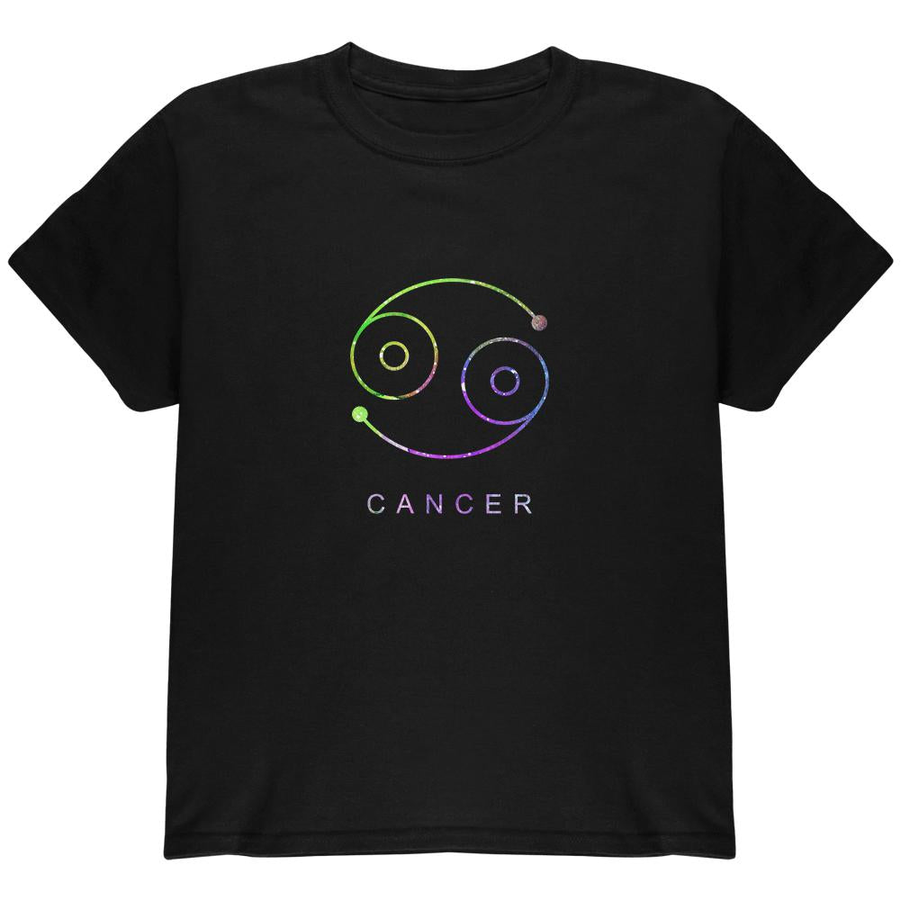 Sacred Zodiac Cancer Youth T Shirt Youth T-Shirts Old Glory LG Black