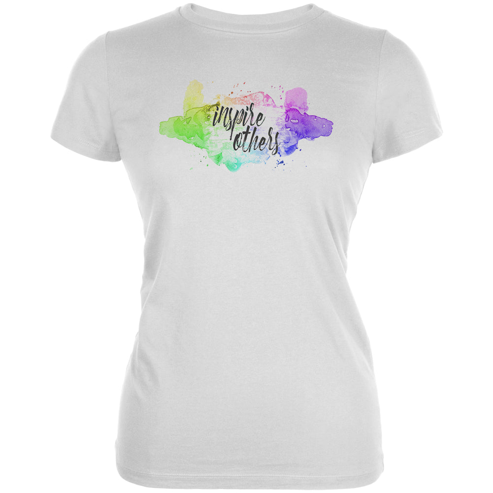 Art School Graduation Inspire Others Juniors Soft T Shirt Juniors T-Shirts Old Glory 2XL White