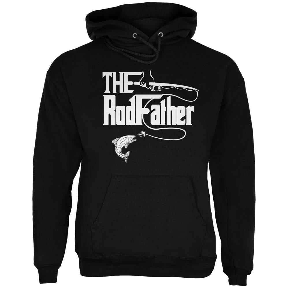 Father's Day Rod Father Fishing Mens Hoodie Men's Hoodies Old Glory 2XL Black