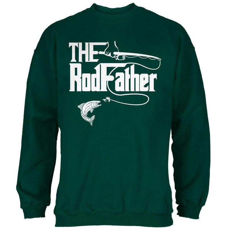 Father's Day Rod Father Fishing Mens Sweatshirt Men's Sweatshirts Old Glory 2XL Green