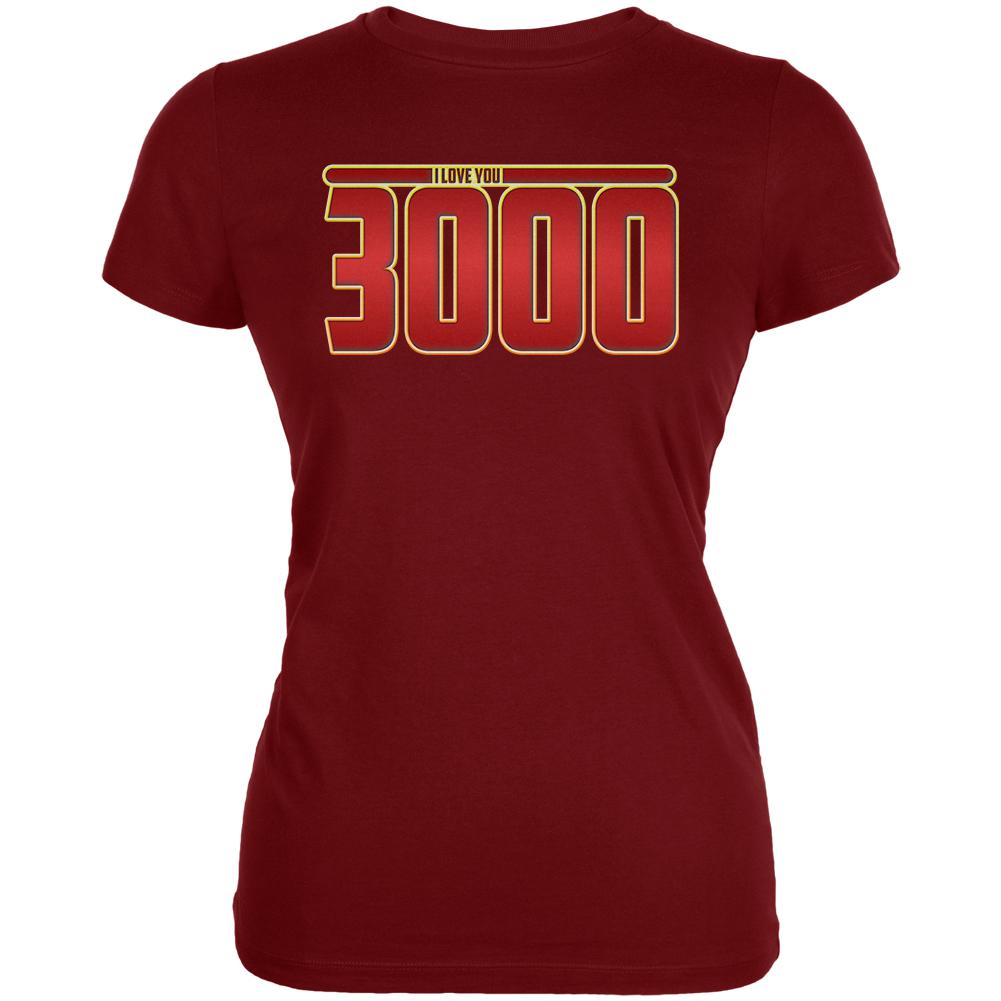 I Love You 3000 Juniors Soft T Shirt Juniors T-Shirts Old Glory SM Red