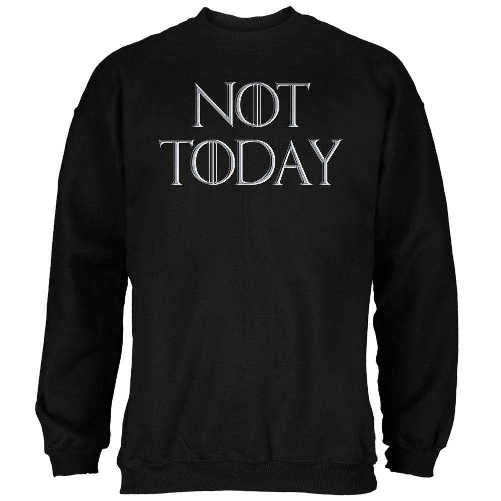 Not Today Procrastinate Death Mens Sweatshirt Men's Sweatshirts Old Glory 2XL Black
