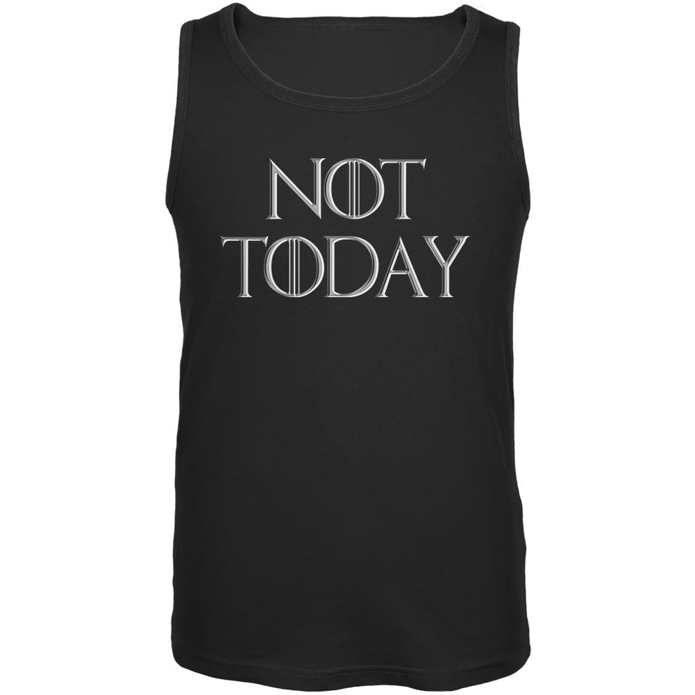 Not Today Procrastinate Death Mens Tank Top Men's Tank Tops Old Glory 2XL Black