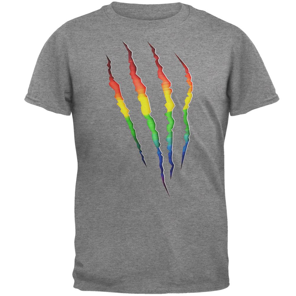 LGBT SURPRISE I'm Gay Mens T Shirt Men's T-Shirts Old Glory LG Grey