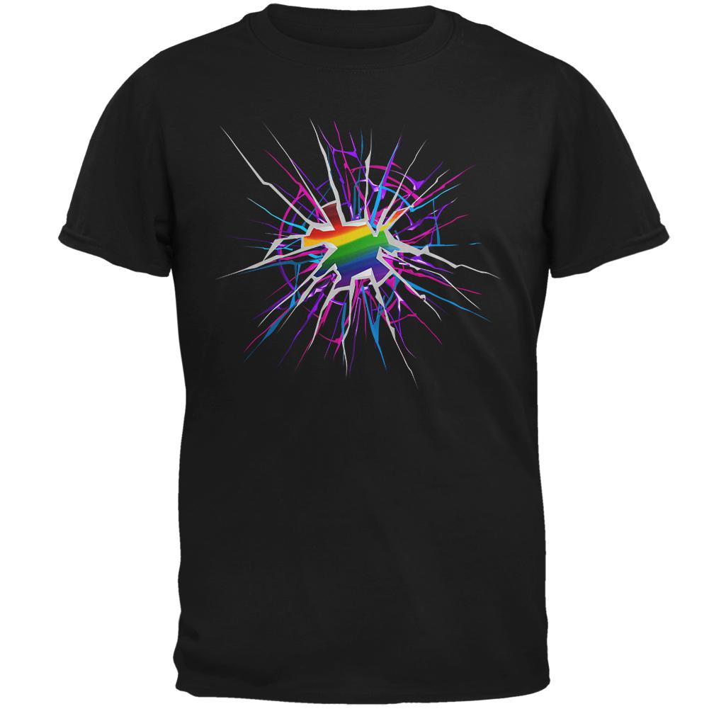 LGBT Trans Breaking Through Barriers Mens T Shirt Men's T-Shirts Old Glory 2XL Black