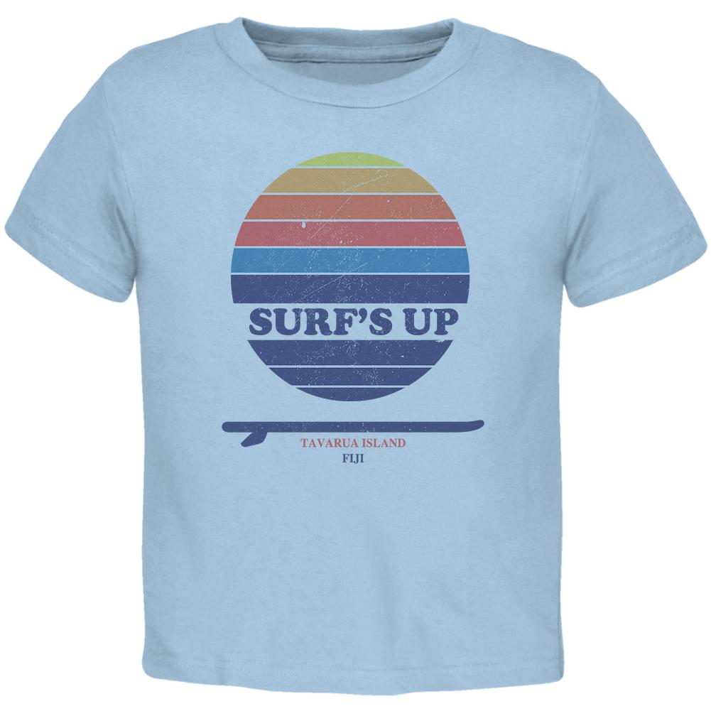 Surf's Up Tavarua Island Fiji Toddler T Shirt Toddler T-Shirts Old Glory 2T Blue