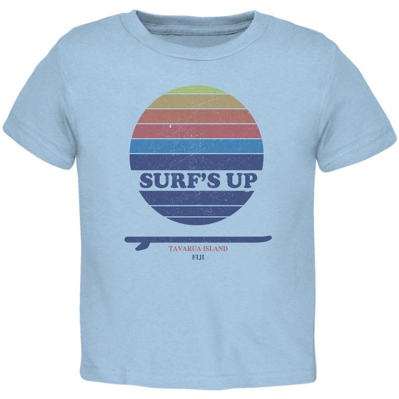 Surf's Up Tavarua Island Fiji Toddler T Shirt Toddler T-Shirts Old Glory 2T Blue