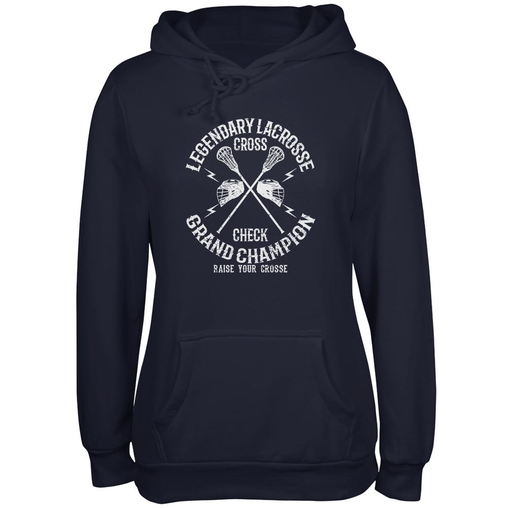 Lacrosse Cross Check Champion Juniors Soft Hoodie Juniors Hoodies Old Glory 2XL Navy