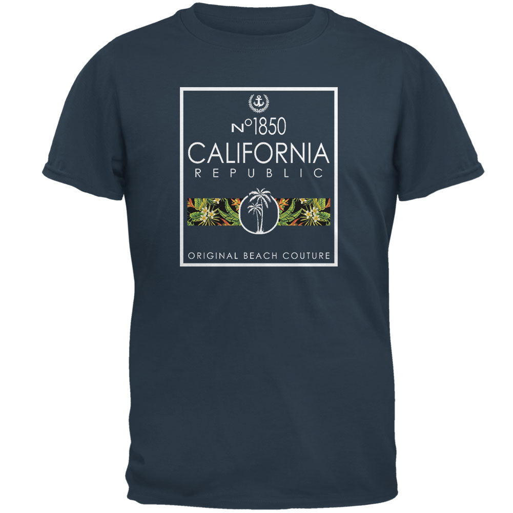 Floral Palm Tree Beach Couture California Republic Mens T Shirt Men's T-Shirts Old Glory MD Denim