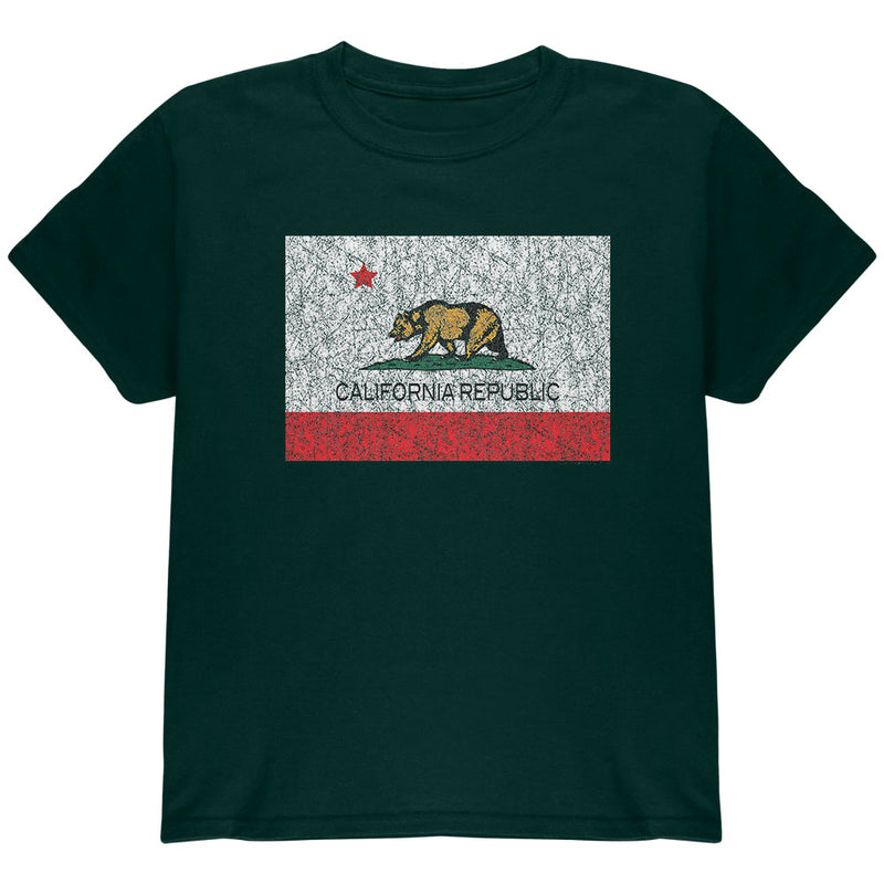 Bear California Republic Youth T Shirt Youth T-Shirts Old Glory YLG Green