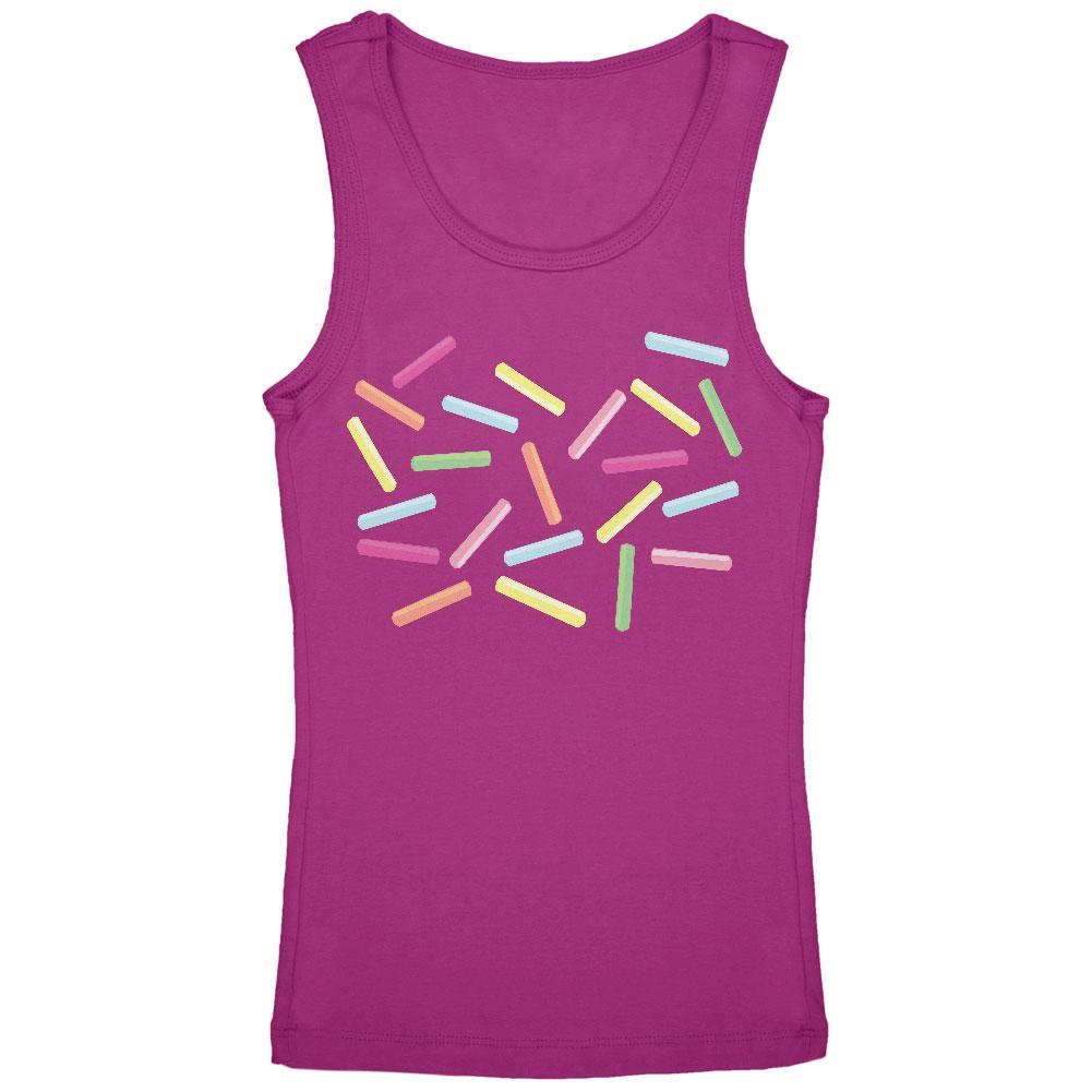 Halloween Ice Cream Sprinkle Costume Youth Girls Tank Top Youth Tank Tops Old Glory LG Red