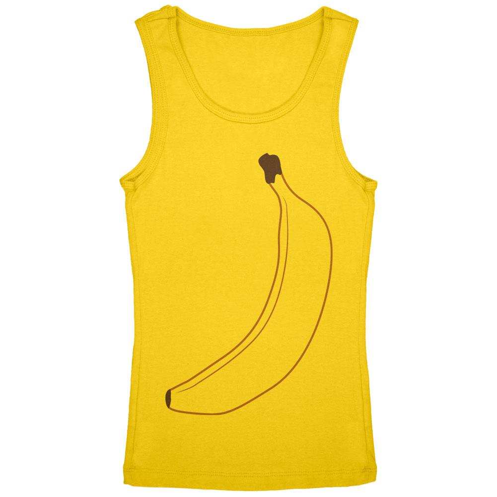 Halloween Fruit Banana Costume Youth Girls Tank Top Youth Tank Tops Old Glory LG Yellow