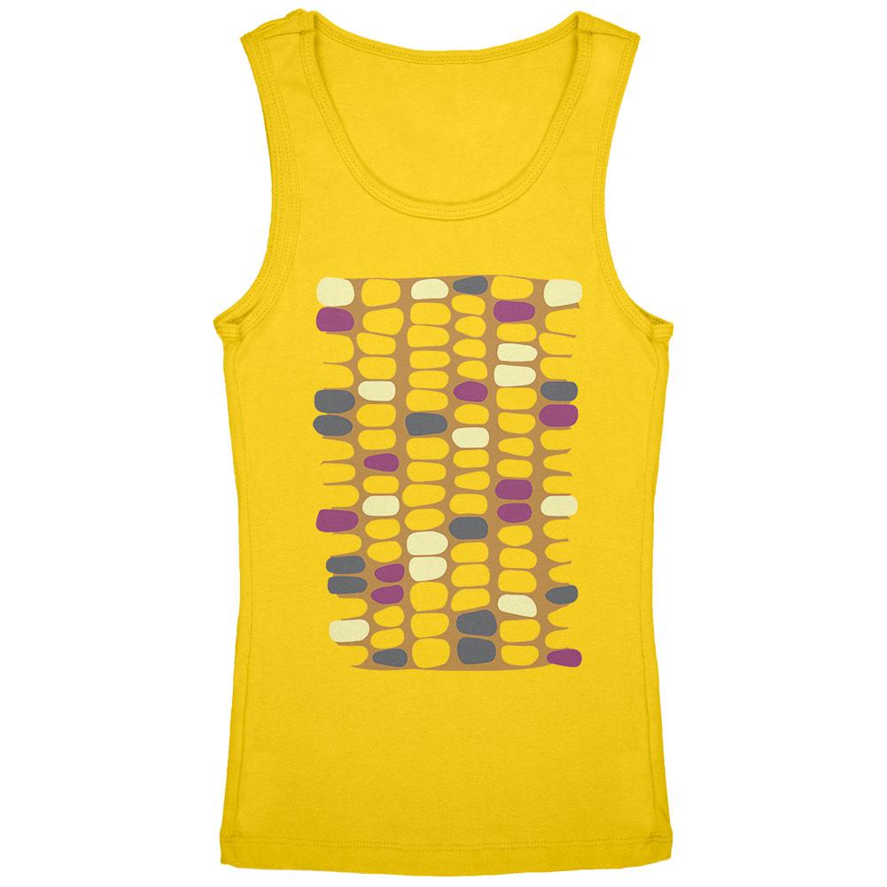 Halloween Indian Flint Corn Costume Youth Girls Tank Top Youth Tank Tops Old Glory LG Yellow