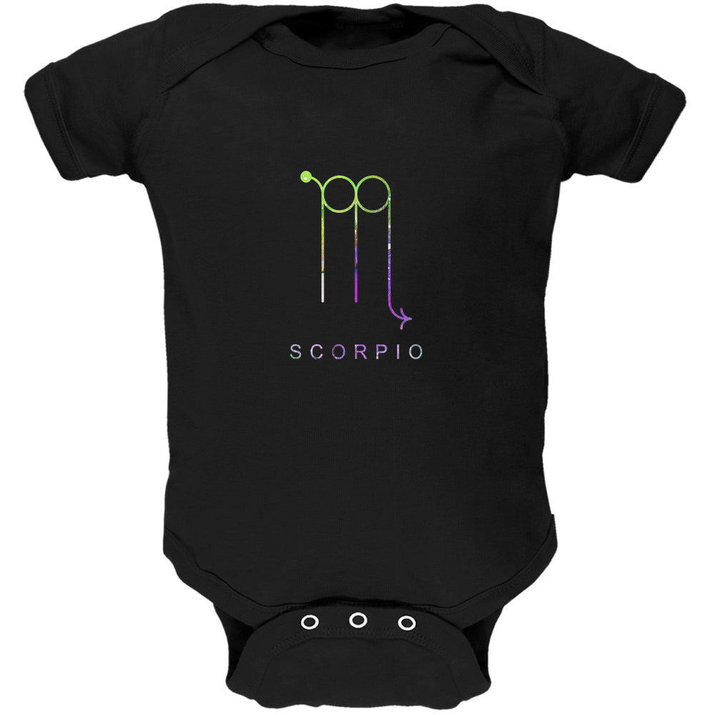 Sacred Zodiac Scorpio Soft Baby One Piece Baby One Piece global 0-3M Black
