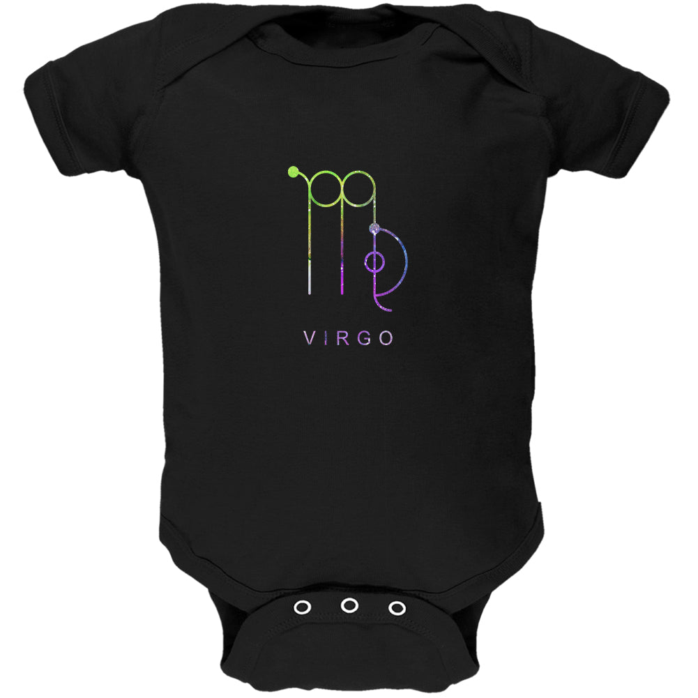 Sacred Zodiac Virgo Soft Baby One Piece Baby One Piece global 0-3M Black