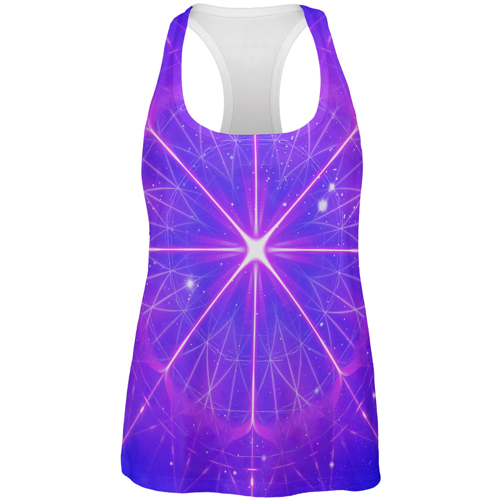 Celestial Gateway Fractal Mandala All Over Womens Work Out Tank Top Women's Tank Tops global 2XL Multi