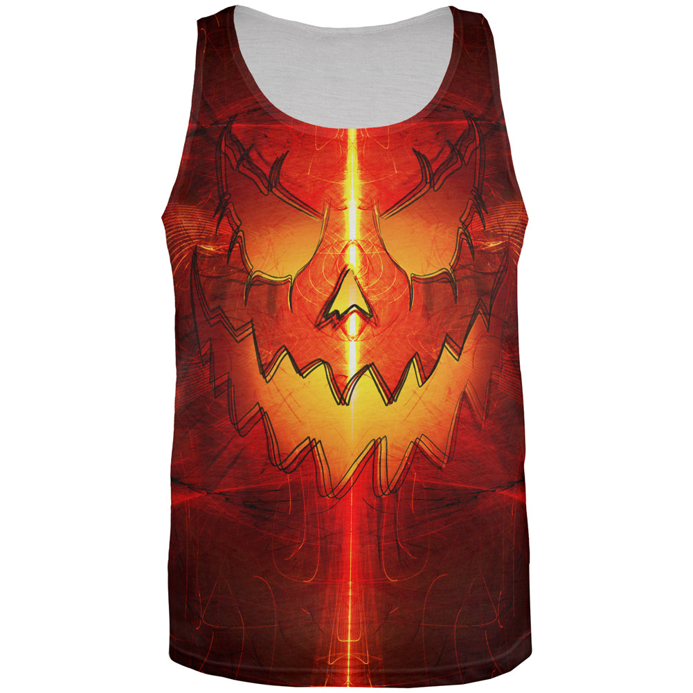 Halloween Intergalactic Pumpkin of Doom All Over Mens Tank Top Men's Tank Tops Old Glory 2XL Multi