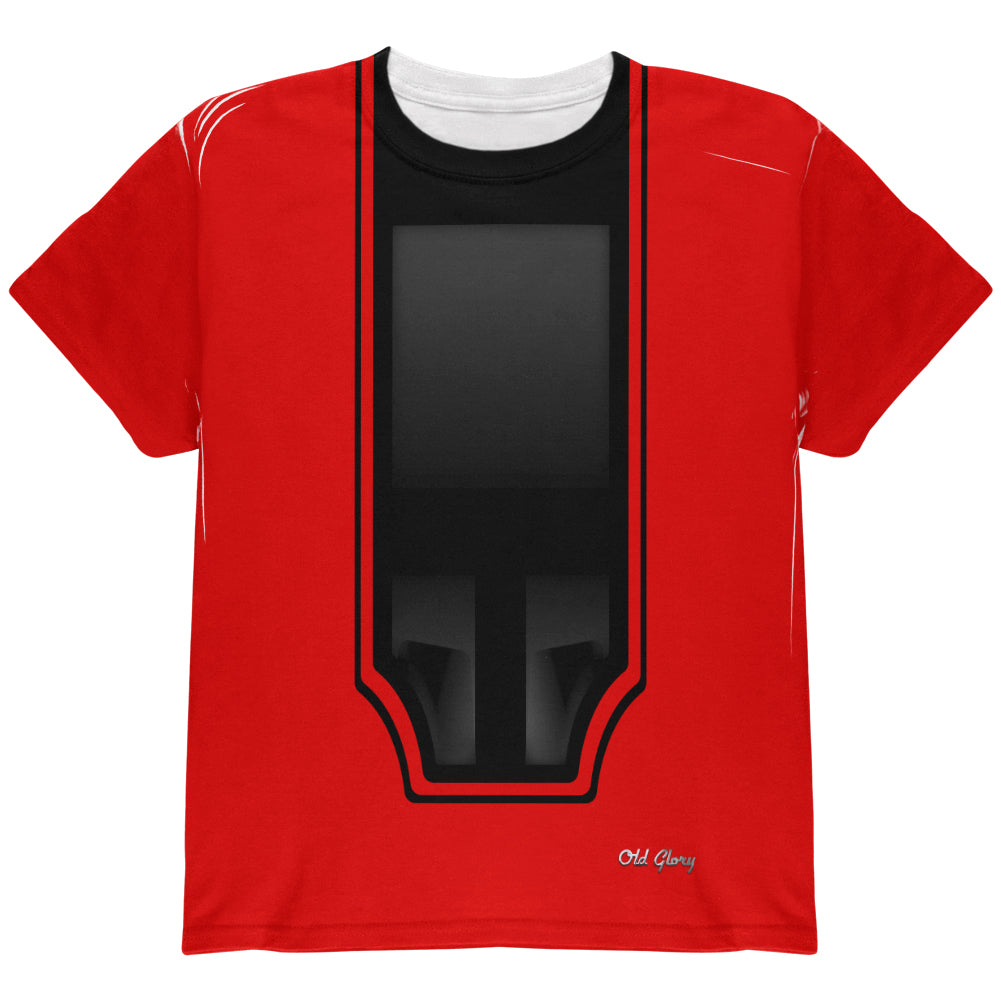 Halloween Classic Muscle Car Red Costume All Over Youth T Shirt Youth T-Shirts Old Glory YLG Red