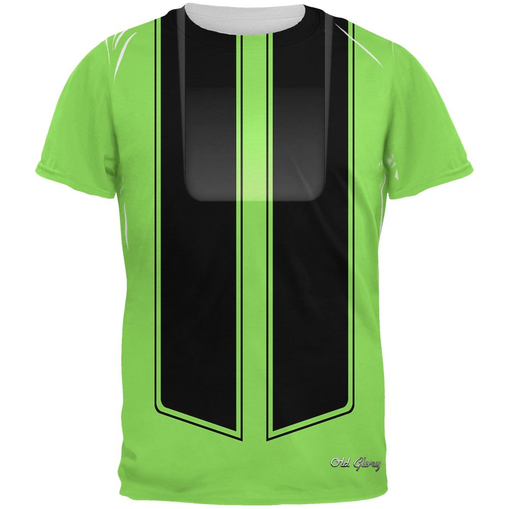 Halloween Classic Muscle Car Green Costume All Over Mens T Shirt Men's T-Shirts Old Glory 2XL Green