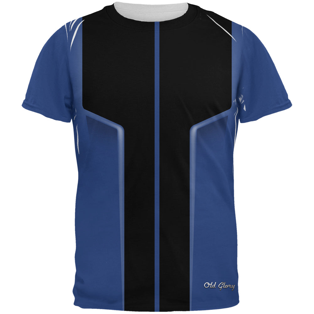 Halloween Classic Muscle Car Blue Costume All Over Mens T Shirt Men's T-Shirts Old Glory 2XL Blue