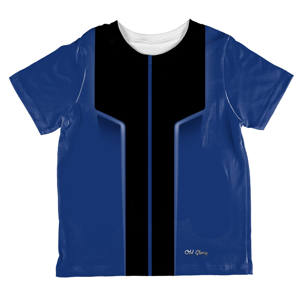 Halloween Classic Muscle Car Blue Costume All Over Toddler T Shirt Toddler T-Shirts Old Glory 2T Blue