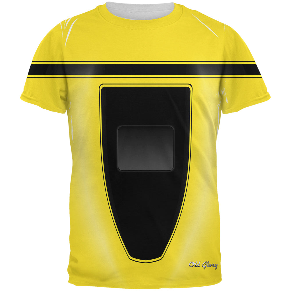 Halloween Classic Muscle Car Yellow Costume All Over Mens T Shirt Men's T-Shirts Old Glory 2XL Yellow