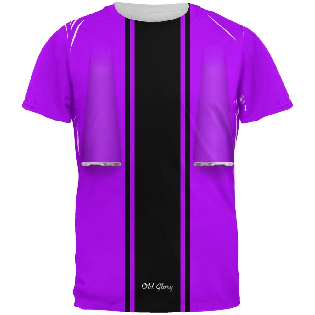 Halloween Classic Muscle Car Purple Costume All Over Mens T Shirt Men's T-Shirts Old Glory 2XL Purple