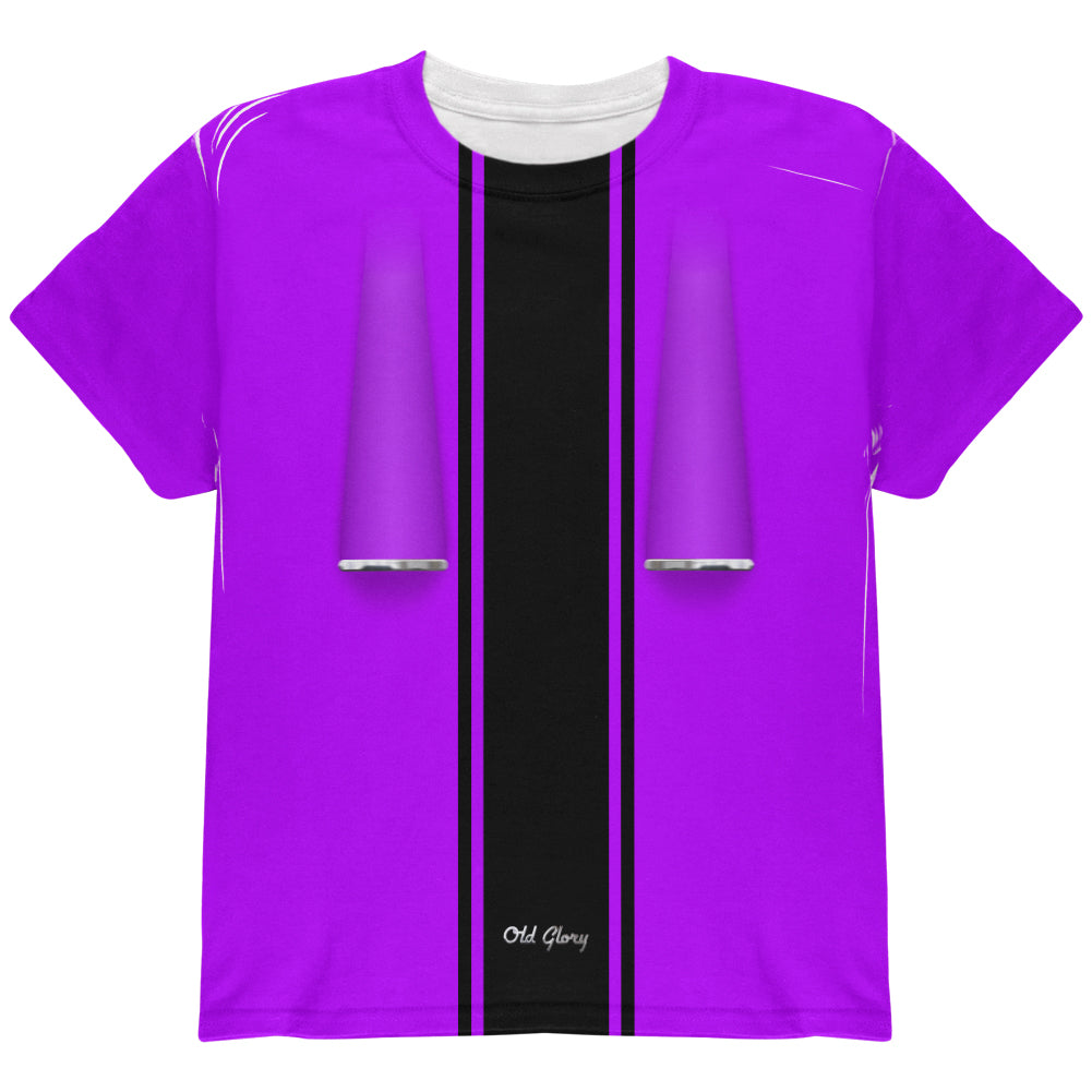 Halloween Classic Muscle Car Purple Costume All Over Youth T Shirt Youth T-Shirts Old Glory YLG Purple
