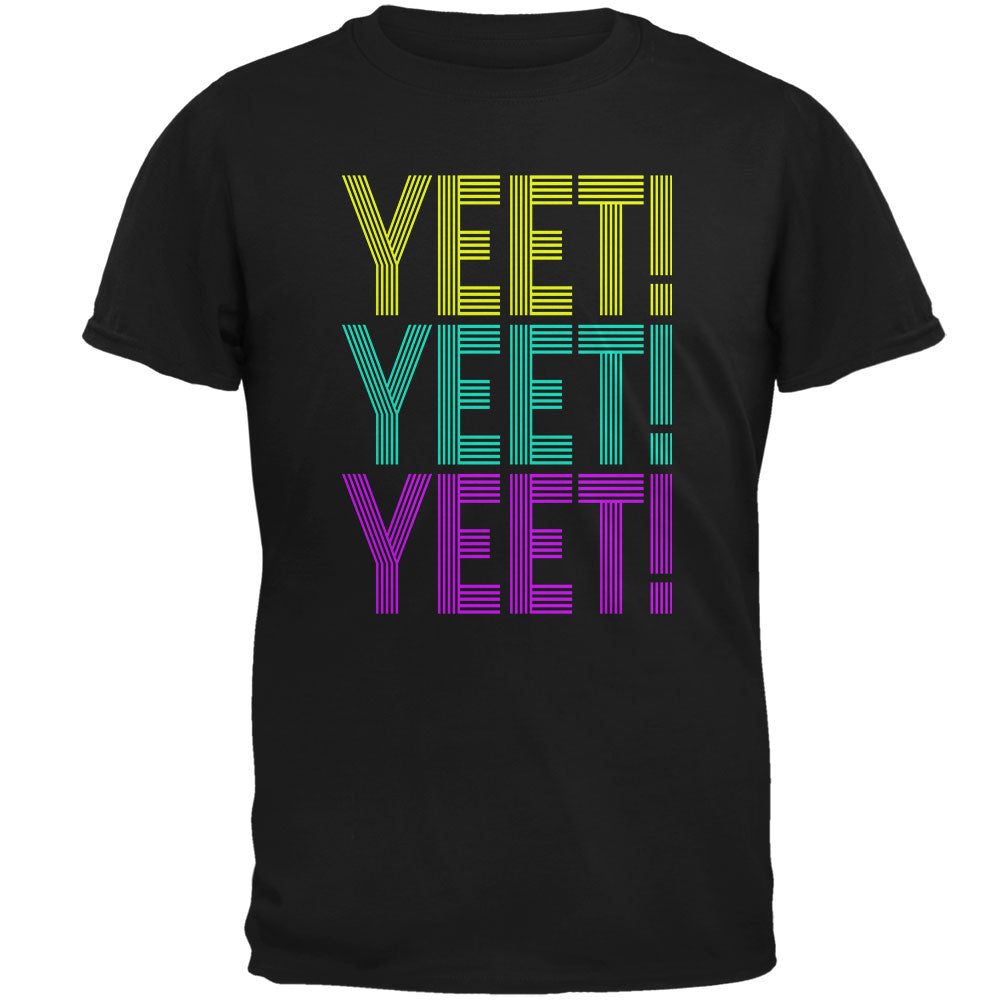 Retro Repeat Yeet 70s 90s Mens T Shirt Men's T-Shirts Old Glory 2XL Black