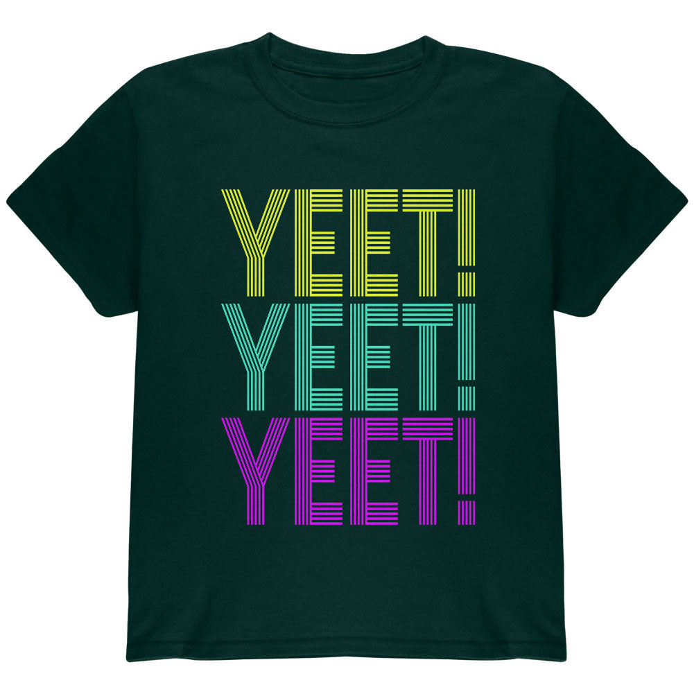 Retro Repeat Yeet 70s 90s Youth T Shirt Youth T-Shirts Old Glory YLG Forest
