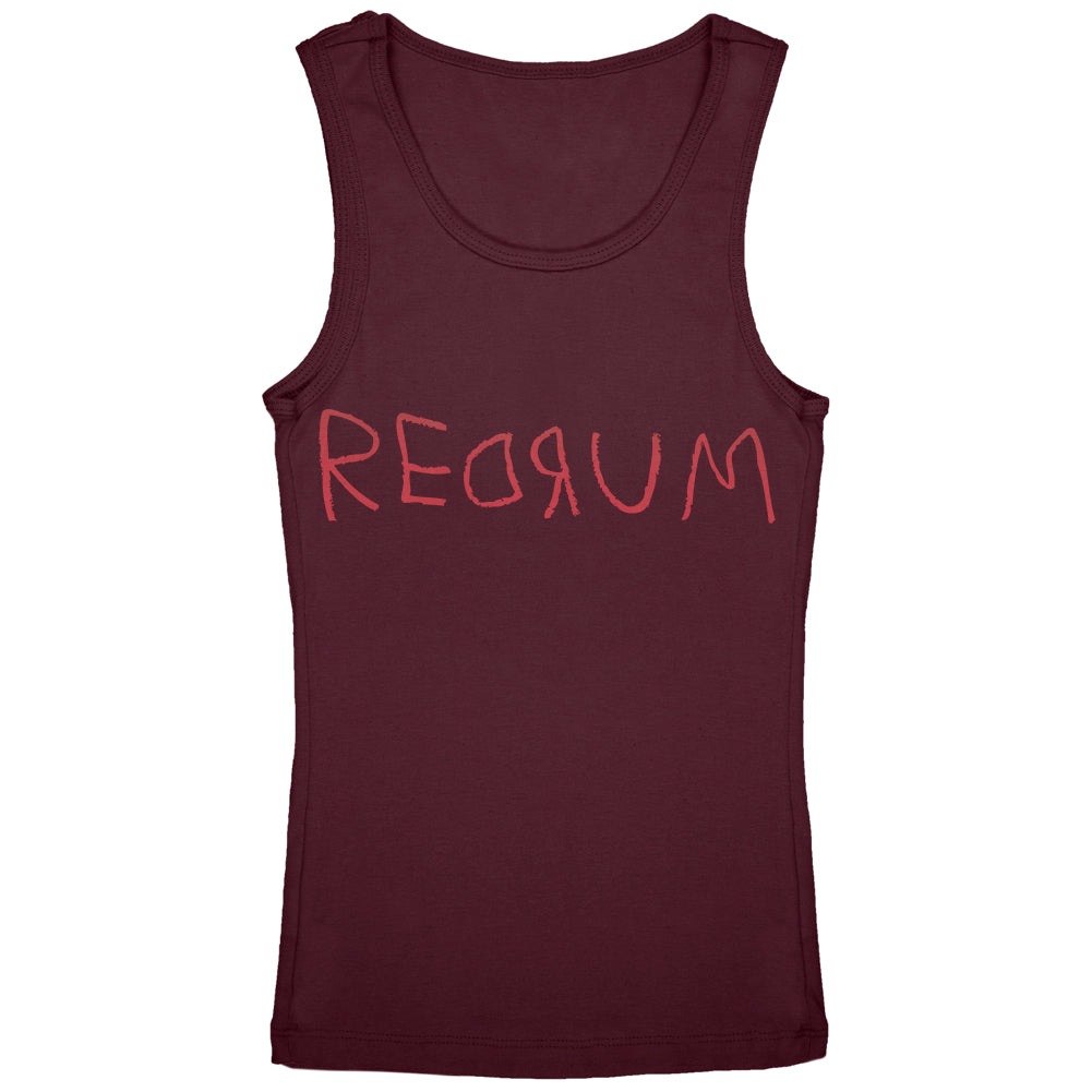 Halloween Horror Redrum Youth Girls Tank Top Youth Tank Tops Old Glory YLG Burgundy