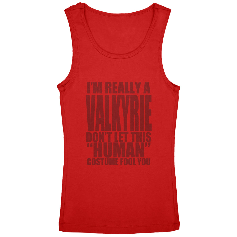 Halloween Human Valkyrie Costume Youth Girls Tank Top Youth Tank Tops Old Glory YLG Red