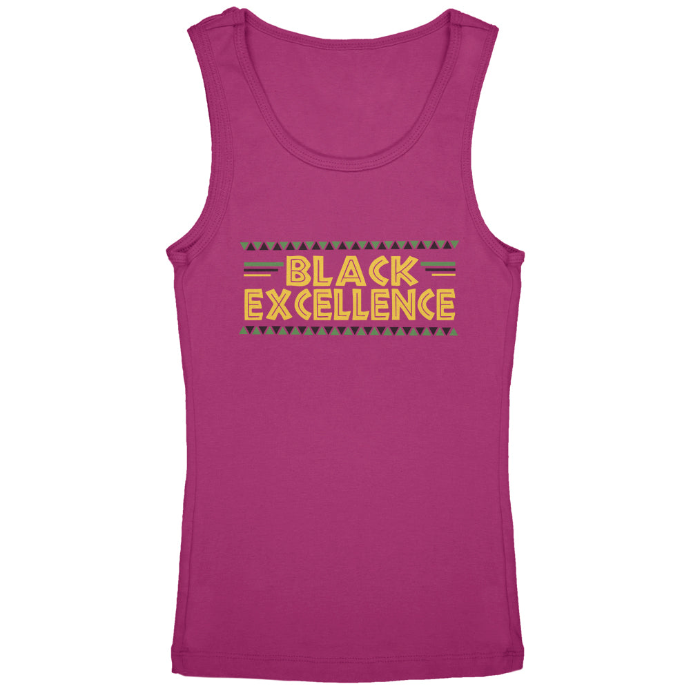 Black History Month Excellence Pan African Colors Youth Tank Top Youth Tank Tops Old Glory YLG Berry