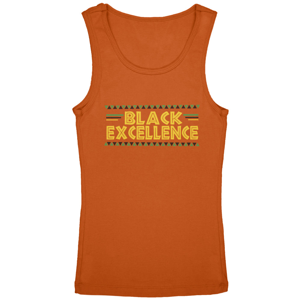 Black History Month Excellence Pan African Colors Youth Tank Top Youth Tank Tops Old Glory YLG Orange