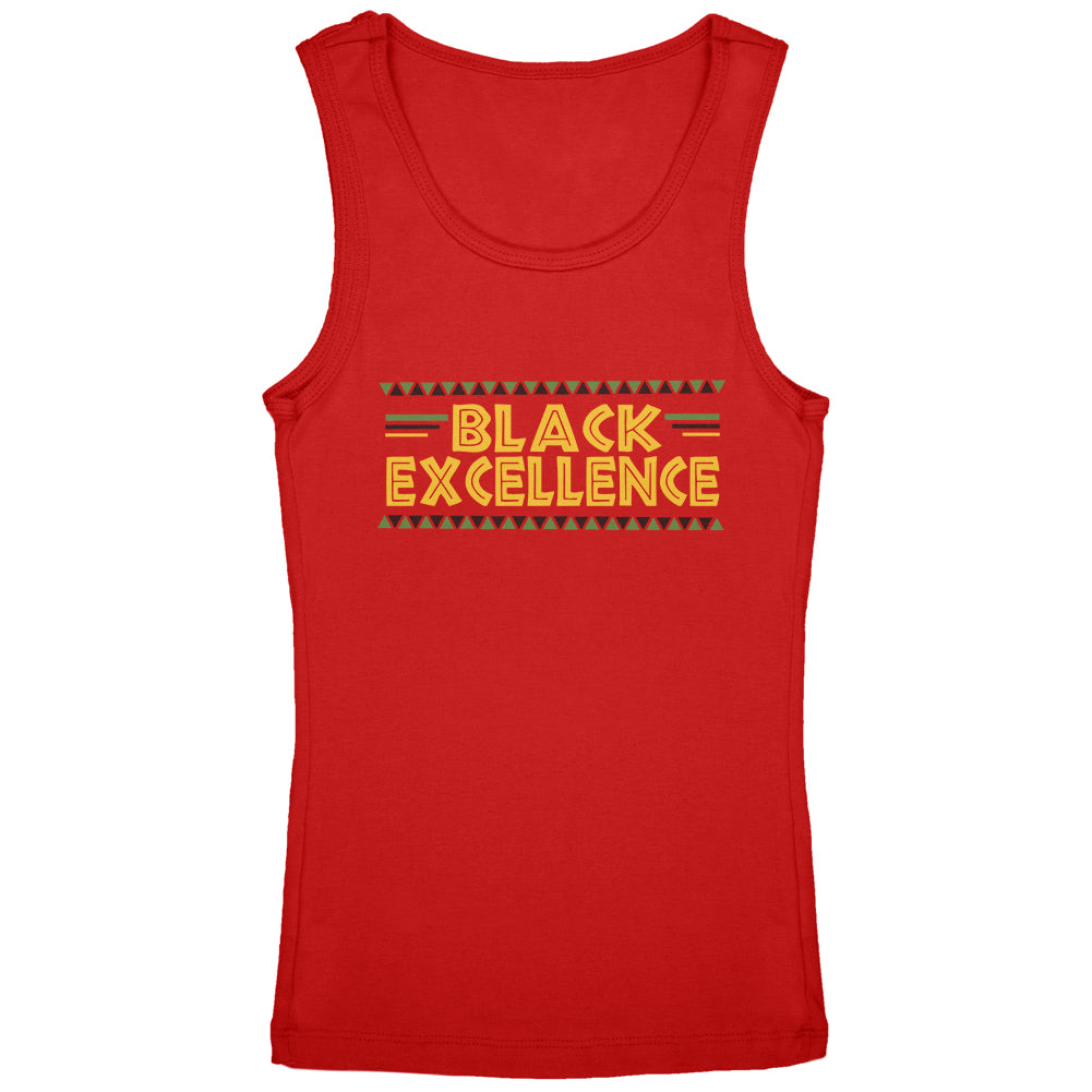 Black History Month Excellence Pan African Colors Youth Tank Top Youth Tank Tops Old Glory YLG Red