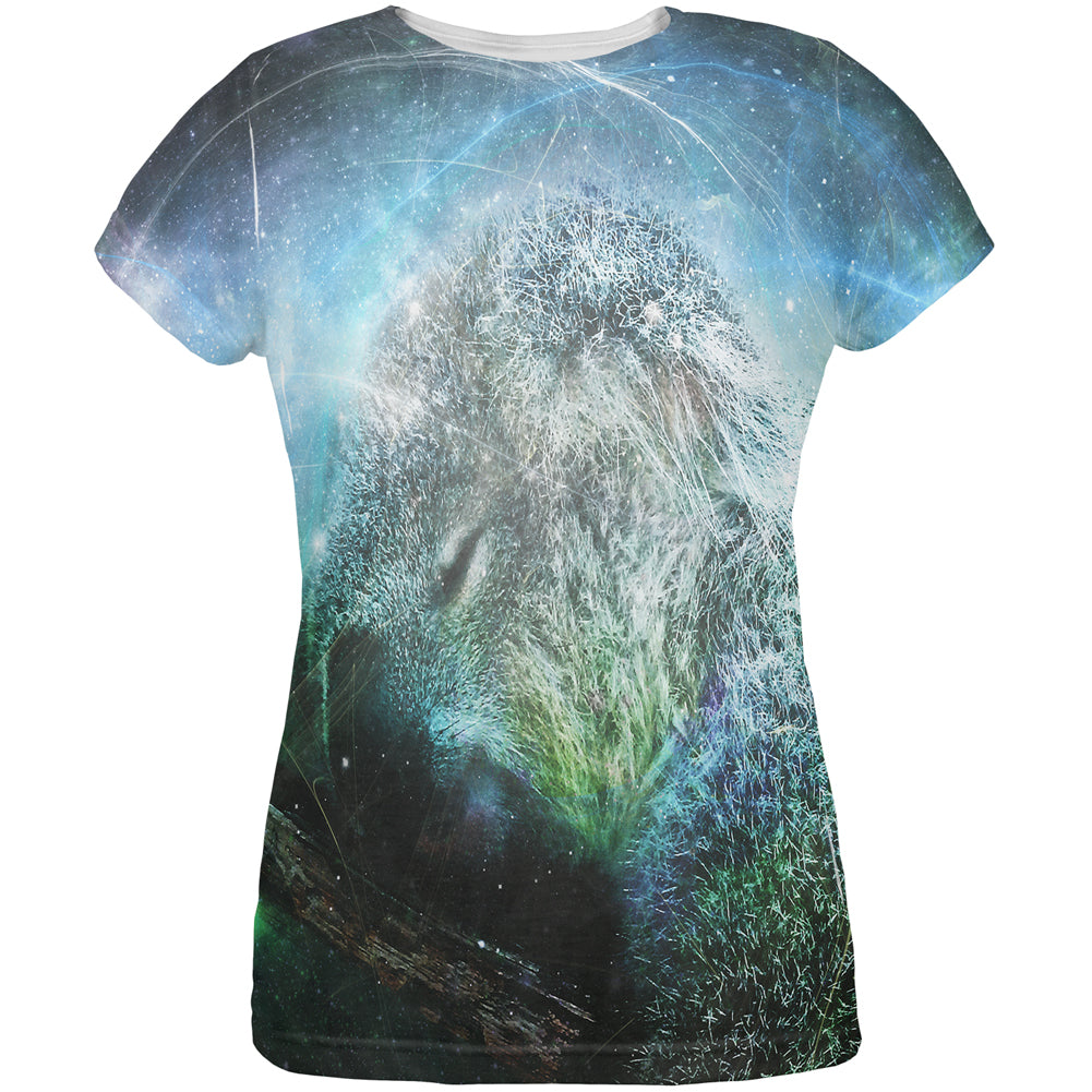 Galaxy Koala is My Spirit Animal All Over Womens T Shirt Women's T-Shirts Old Glory LG Multicolor