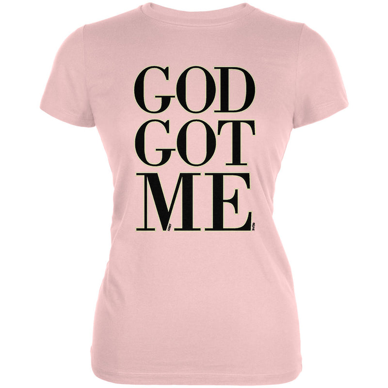 God Got Me Juniors Soft T Shirt Juniors T-Shirts Old Glory 2XL Pink