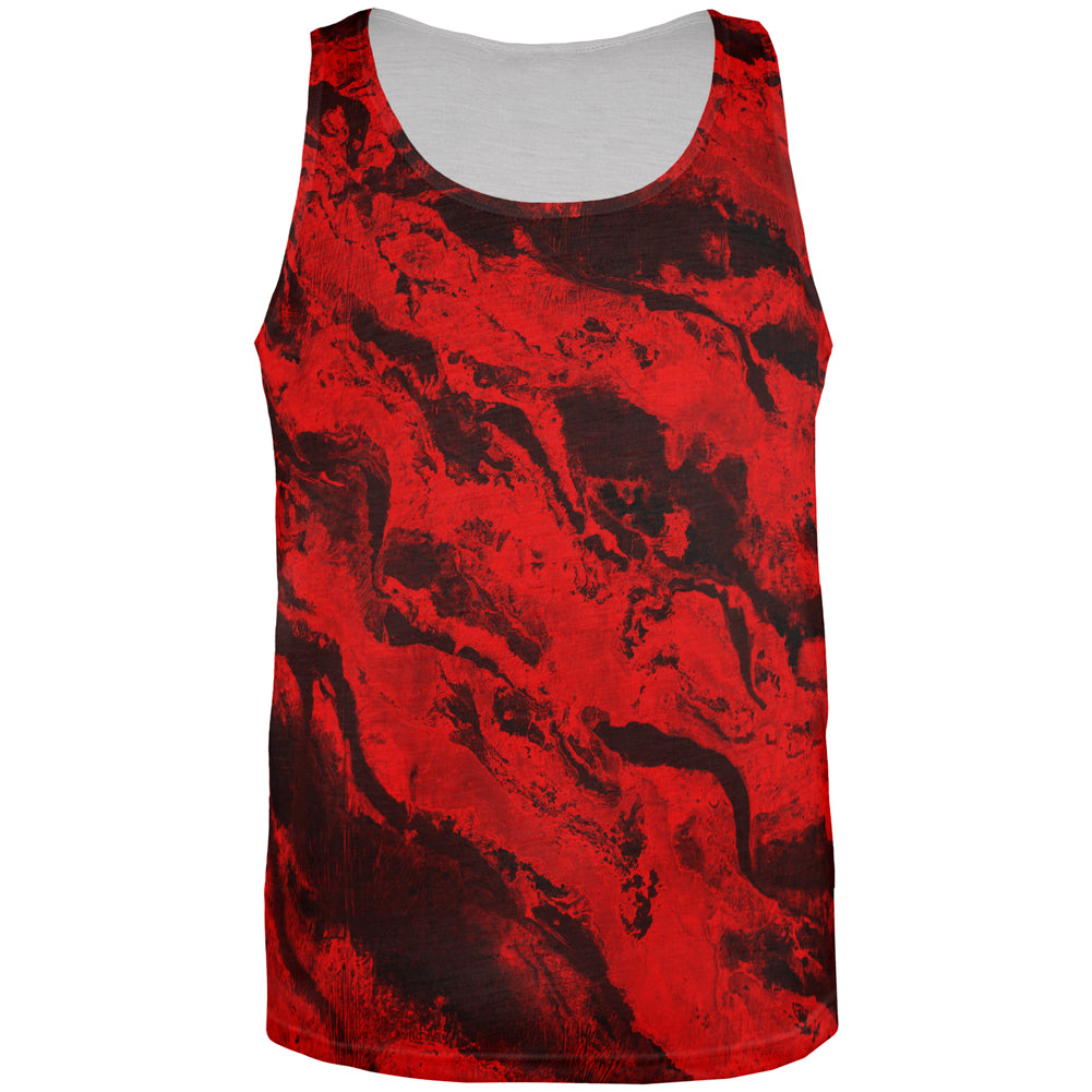 Halloween Gore Rivers of Blood All Over Mens Tank Top Men's Tank Tops Old Glory 2XL White