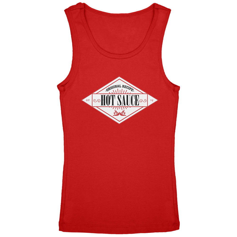 Halloween Hot Sauce Costume Youth Girls Tank Top Youth Tank Tops Old Glory YLG Red