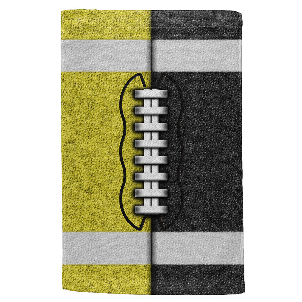 Fantasy Football Team Yellow and Black All Over Sport Towel Sports Towels Old Glory OS Multi