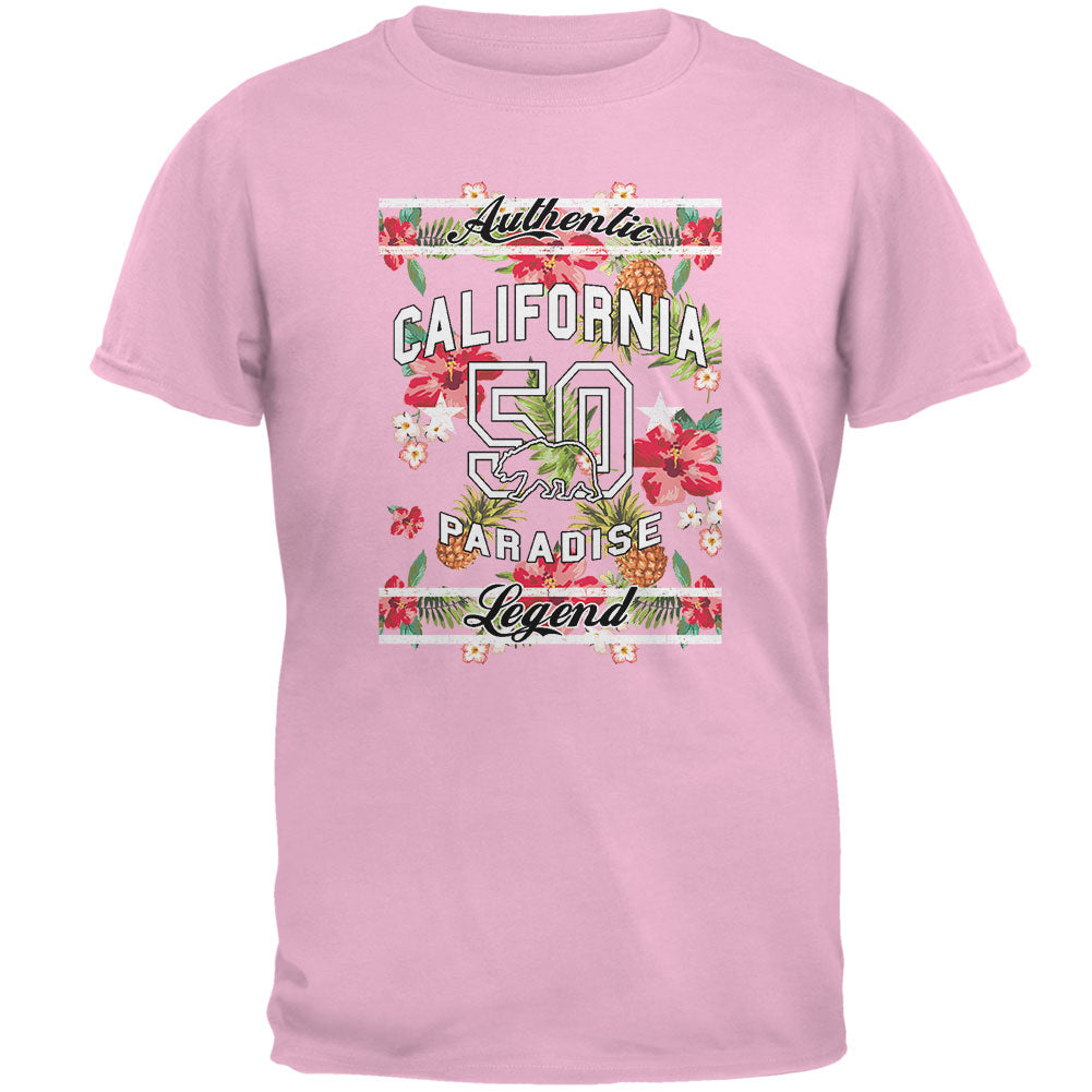 Floral Paradise Found California Mens T Shirt Men's T-Shirts Old Glory 2XL Pink