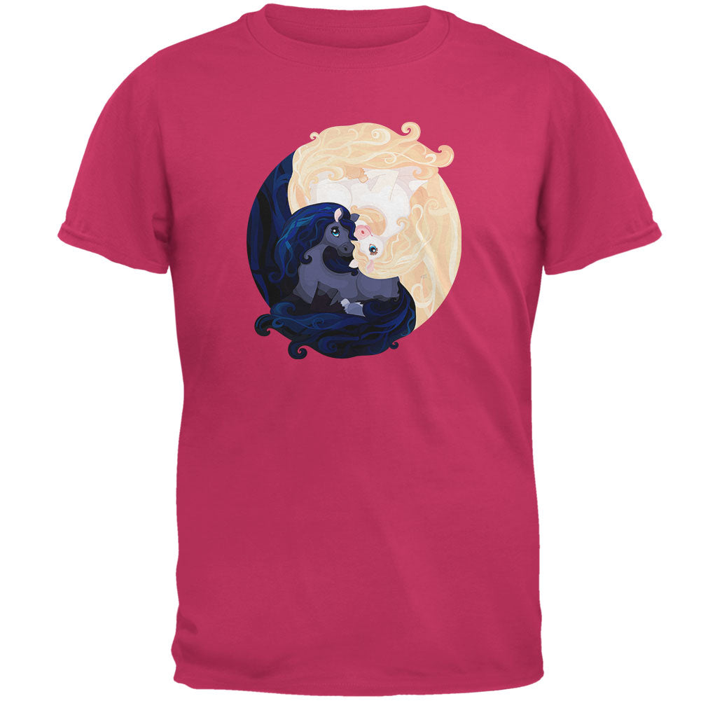 Pretty Ponies Yin Yang Mens T Shirt Men's T-Shirts Old Glory 2XL Pink