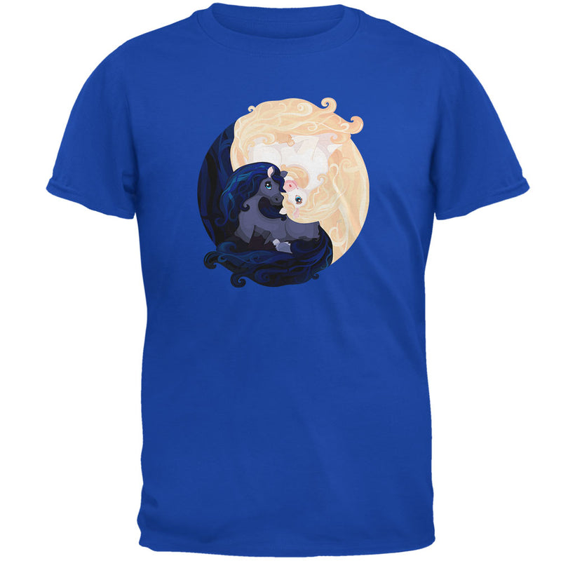 Pretty Ponies Yin Yang Mens T Shirt Men's T-Shirts Old Glory 2XL Royal